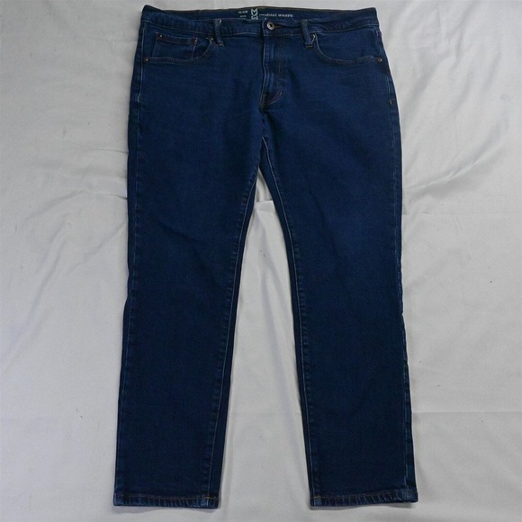 Mutual Weave 36 x‎ 29 The Slim Medium Wash Flex Denim Jeans - Picture 1 of 7